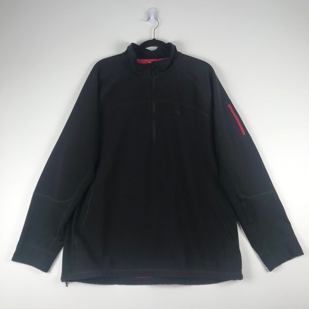 North Face 1/2 Zip Fleece lined Pullover Men's